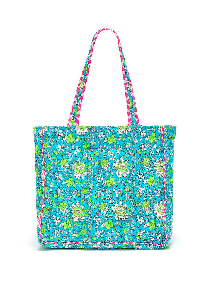 Quilted Tote Bag | Meadow - Bombaby