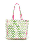 Quilted Tote Bag | Neon Paisley - Bombaby