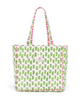 Quilted Tote Bag | Neon Paisley - Bombaby