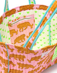 Quilted Tote Bag | Pink Tiger - Bombaby