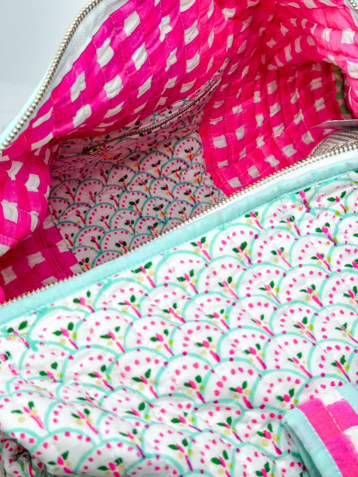 Quilted Weekend Bag | Dottie - Bombaby