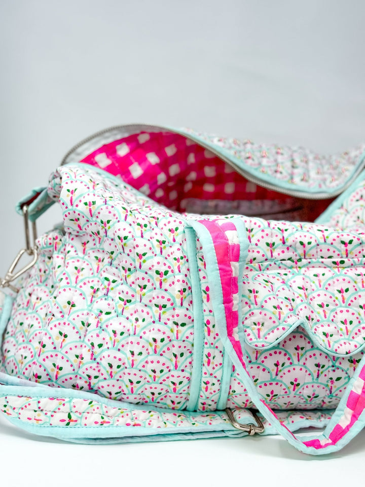 Quilted Weekend Bag | Dottie - Bombaby