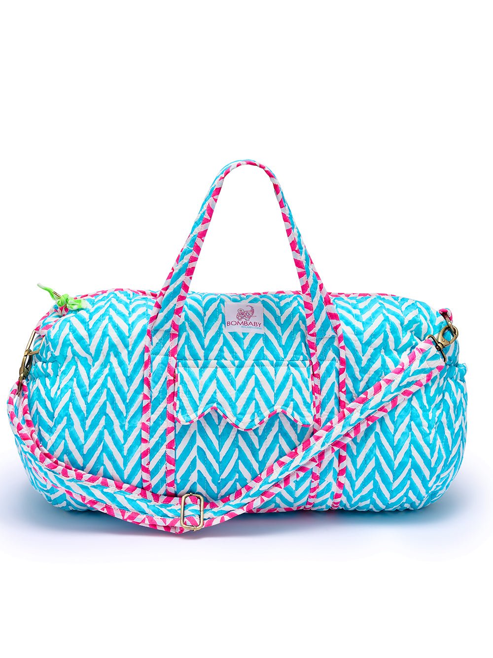 Quilted Weekend Bag | Malibu Blue - Bombaby