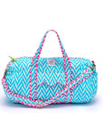 Quilted Weekend Bag | Malibu Blue - Bombaby