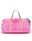 Quilted Weekend Bag | Neon Pink - Bombaby