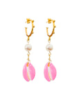 Sea of Roses | Pink Shell Earrings - Bombaby