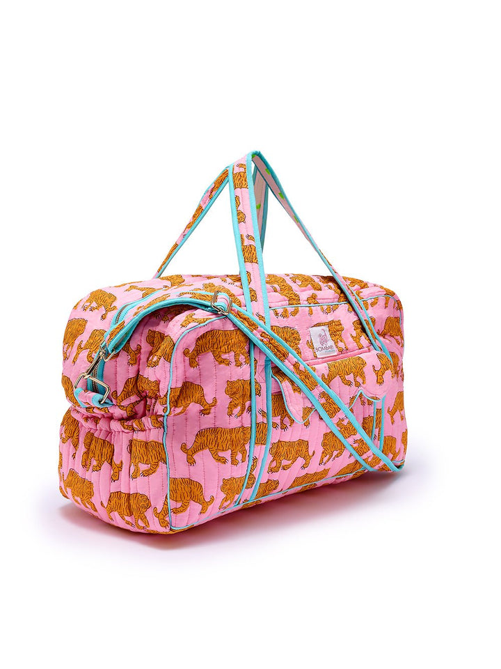 The Voyager Bag | Powder Pink Tiger - Bombaby