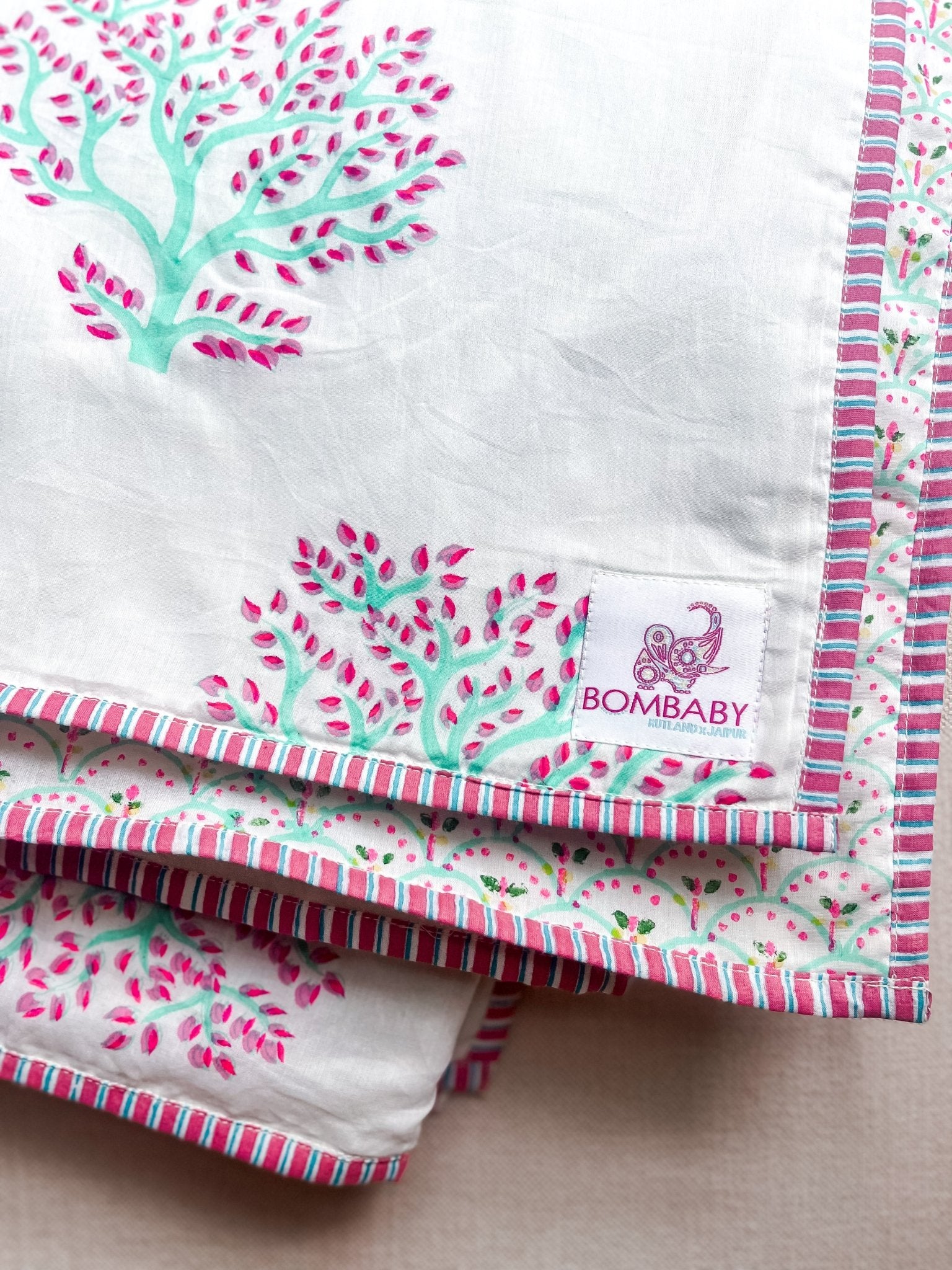 Tree of Life | Block Print Blanket - Bombaby