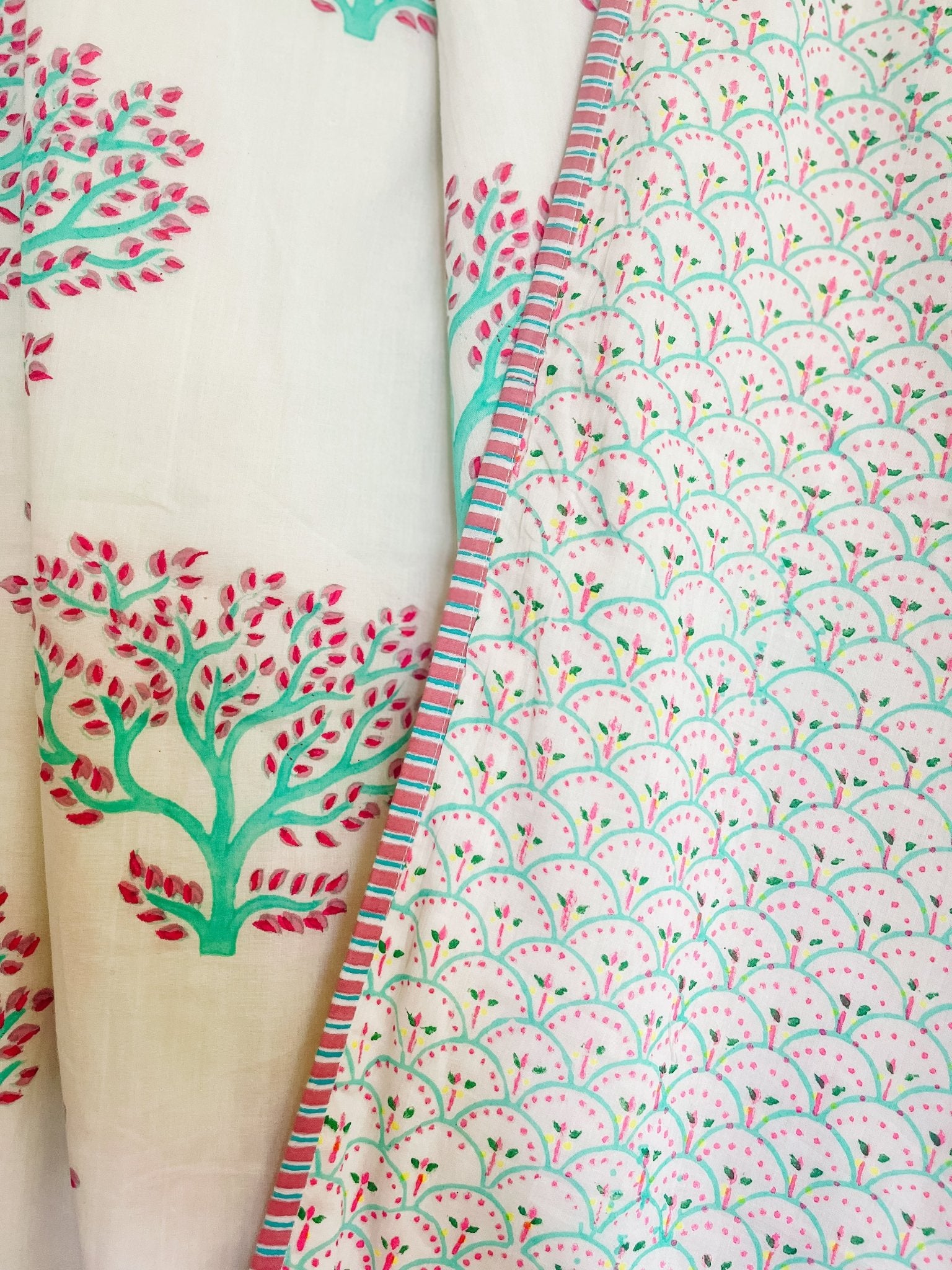 Tree of Life | Block Print Blanket - Bombaby