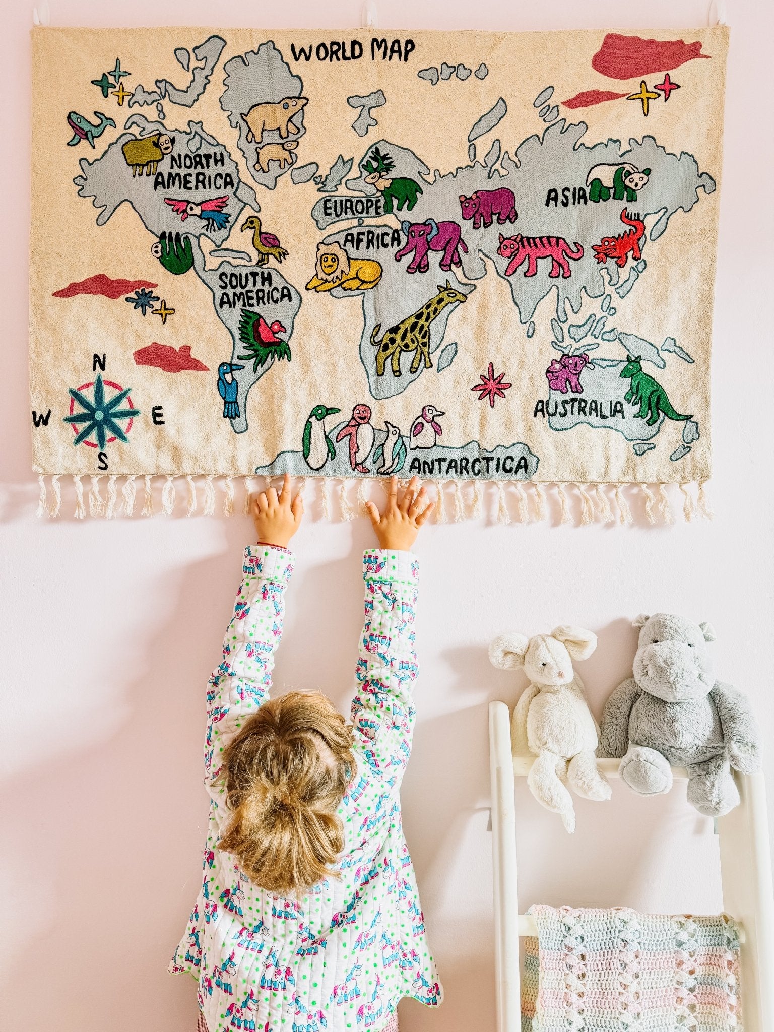 World Map Tapestry - Bombaby