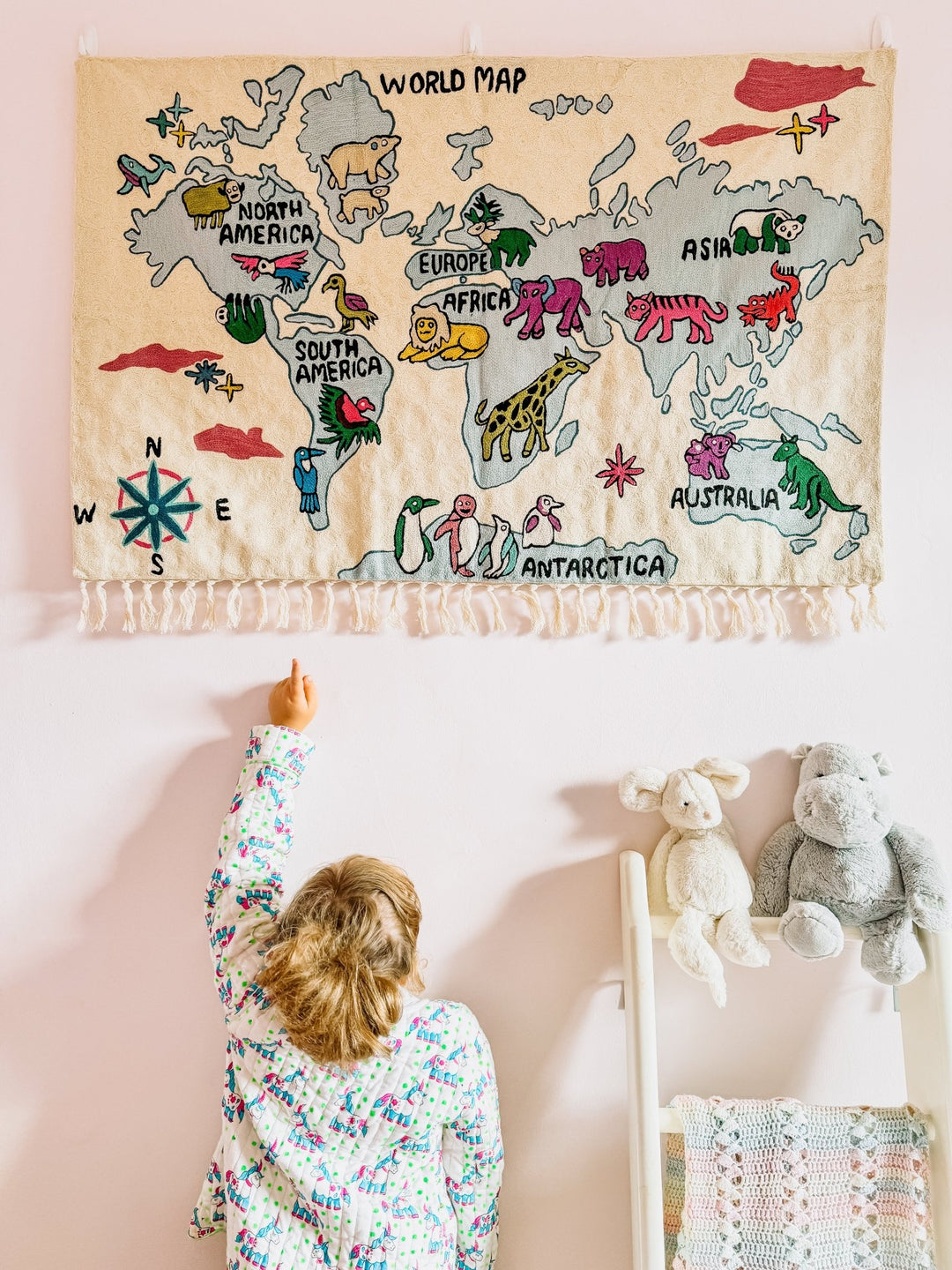 World Map Tapestry - Bombaby