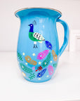 Blue Enamel Jug | Magical Peacock - Bombaby