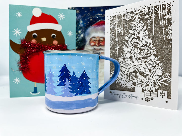 Christmas Enamel Mug | Winter Wonderland - Bombaby