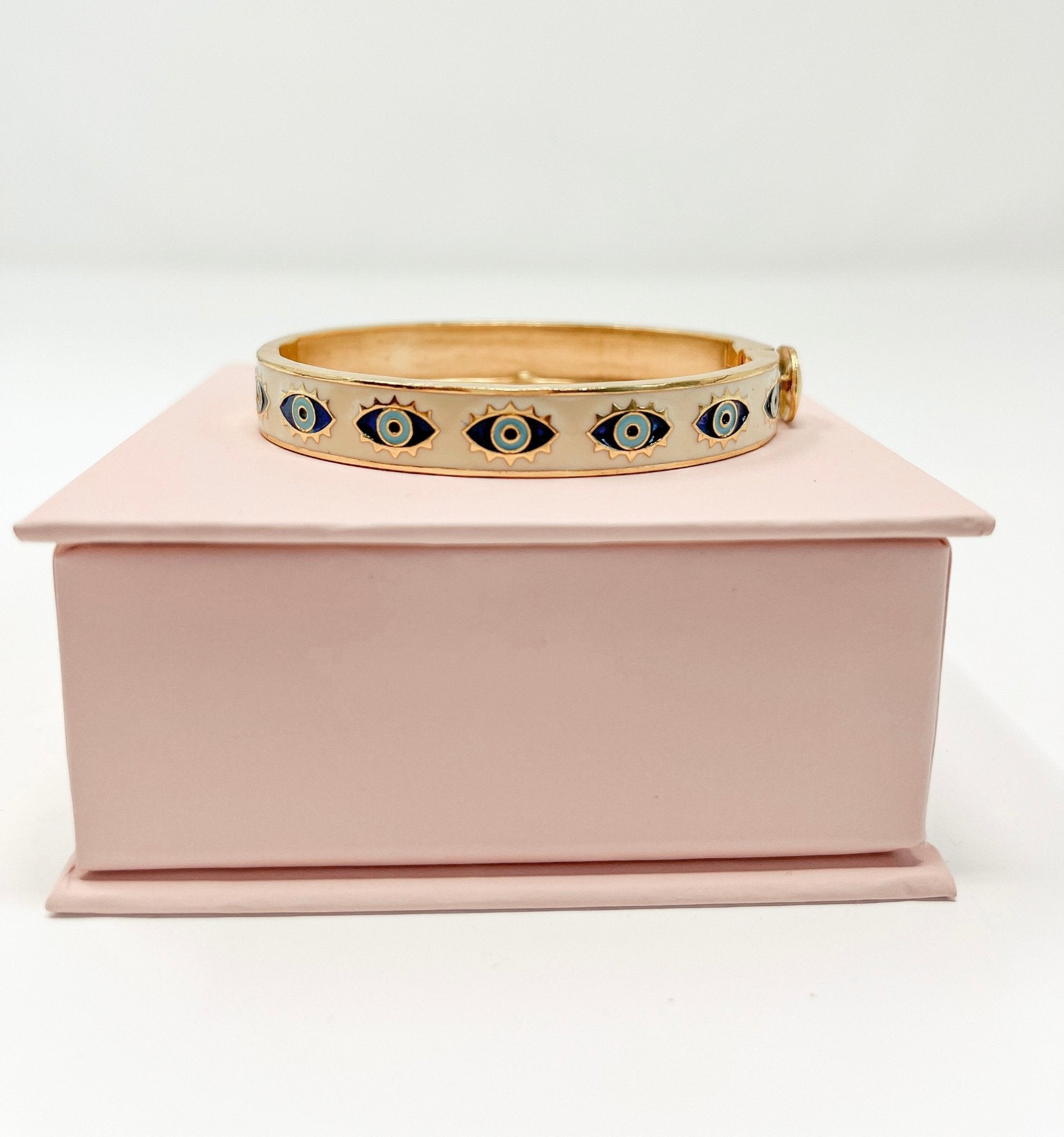 Enamel Bracelet | Evil Eye - Bombaby