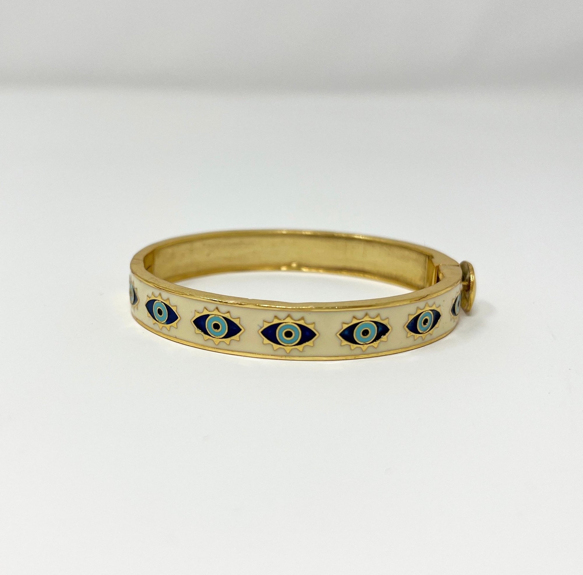 Enamel Bracelet | Evil Eye - Bombaby