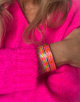 Enamel Bracelet | Neon Lattice - Bombaby