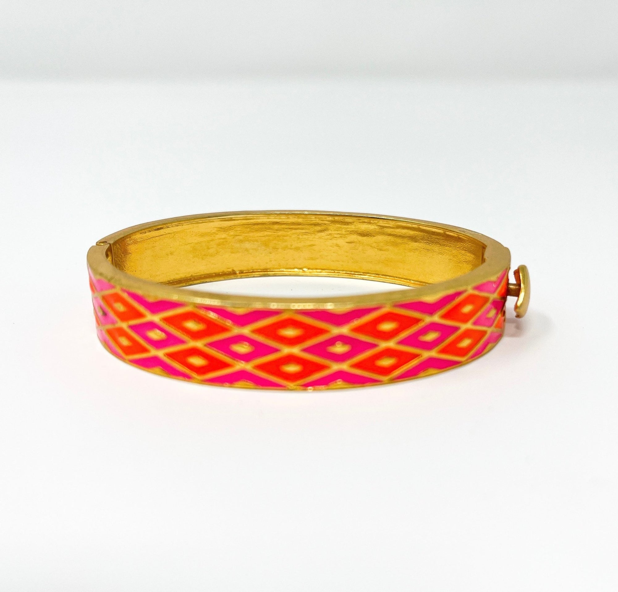 Enamel Bracelet | Neon Lattice - Bombaby