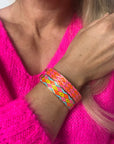 Enamel Bracelet | Neon Lattice - Bombaby