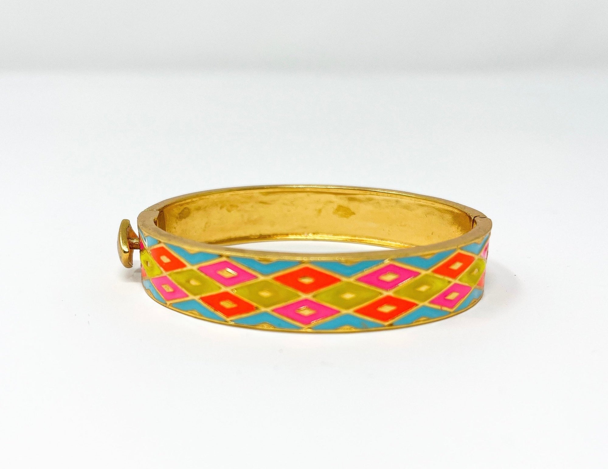 Enamel Bracelet | Neon Lattice - Bombaby