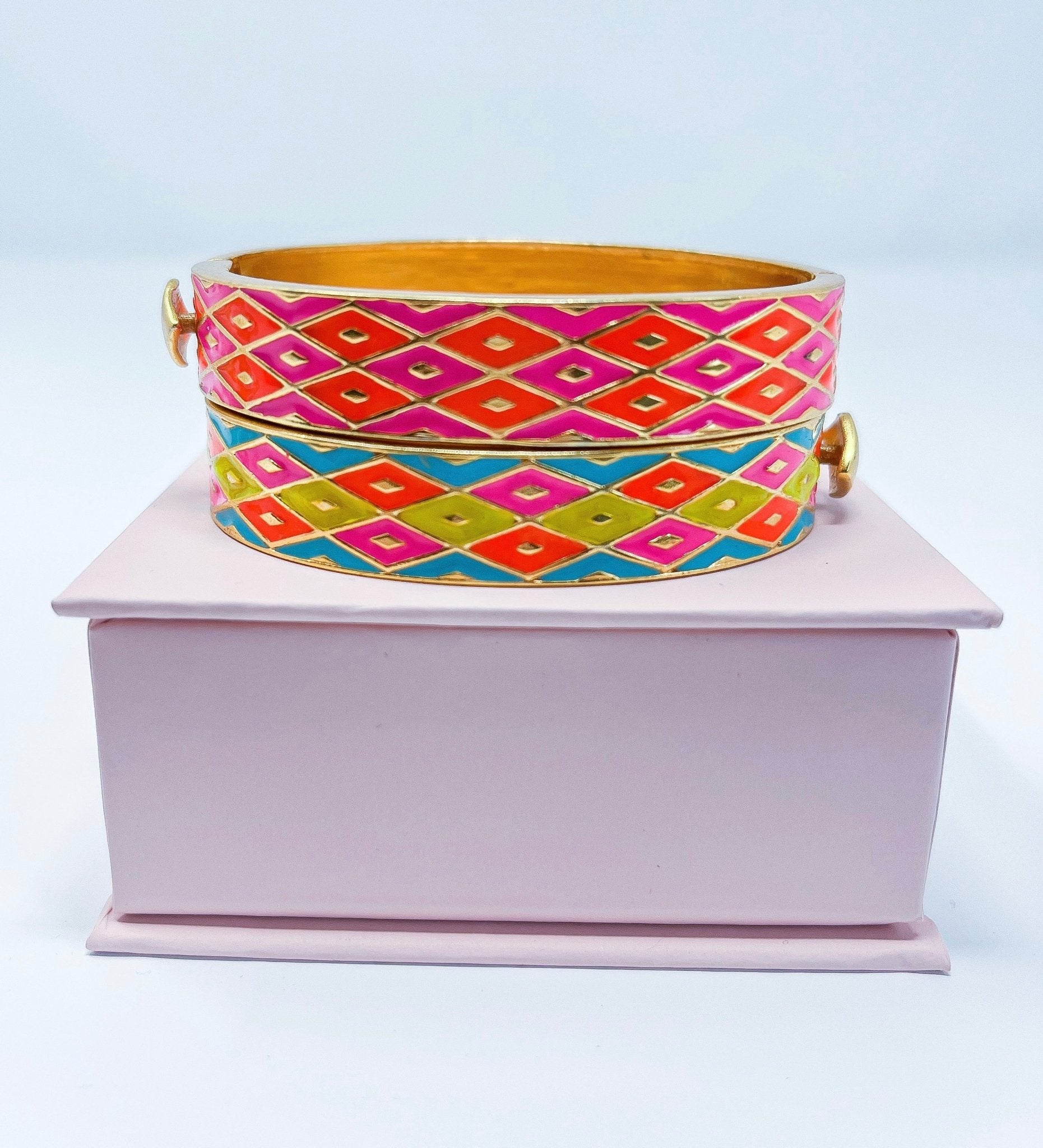 Enamel Bracelet | Neon Lattice - Bombaby