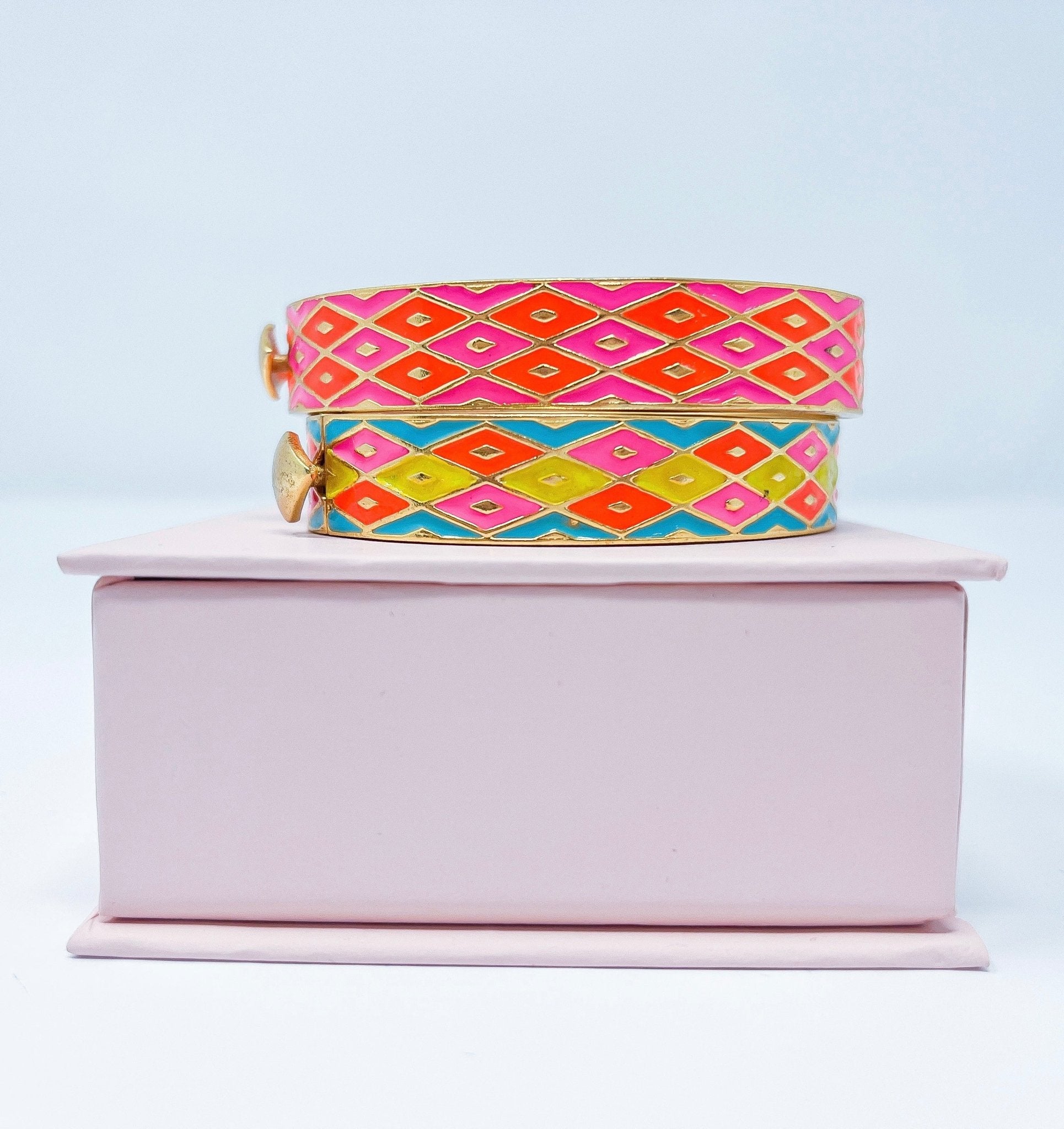 Enamel Bracelet | Neon Lattice - Bombaby