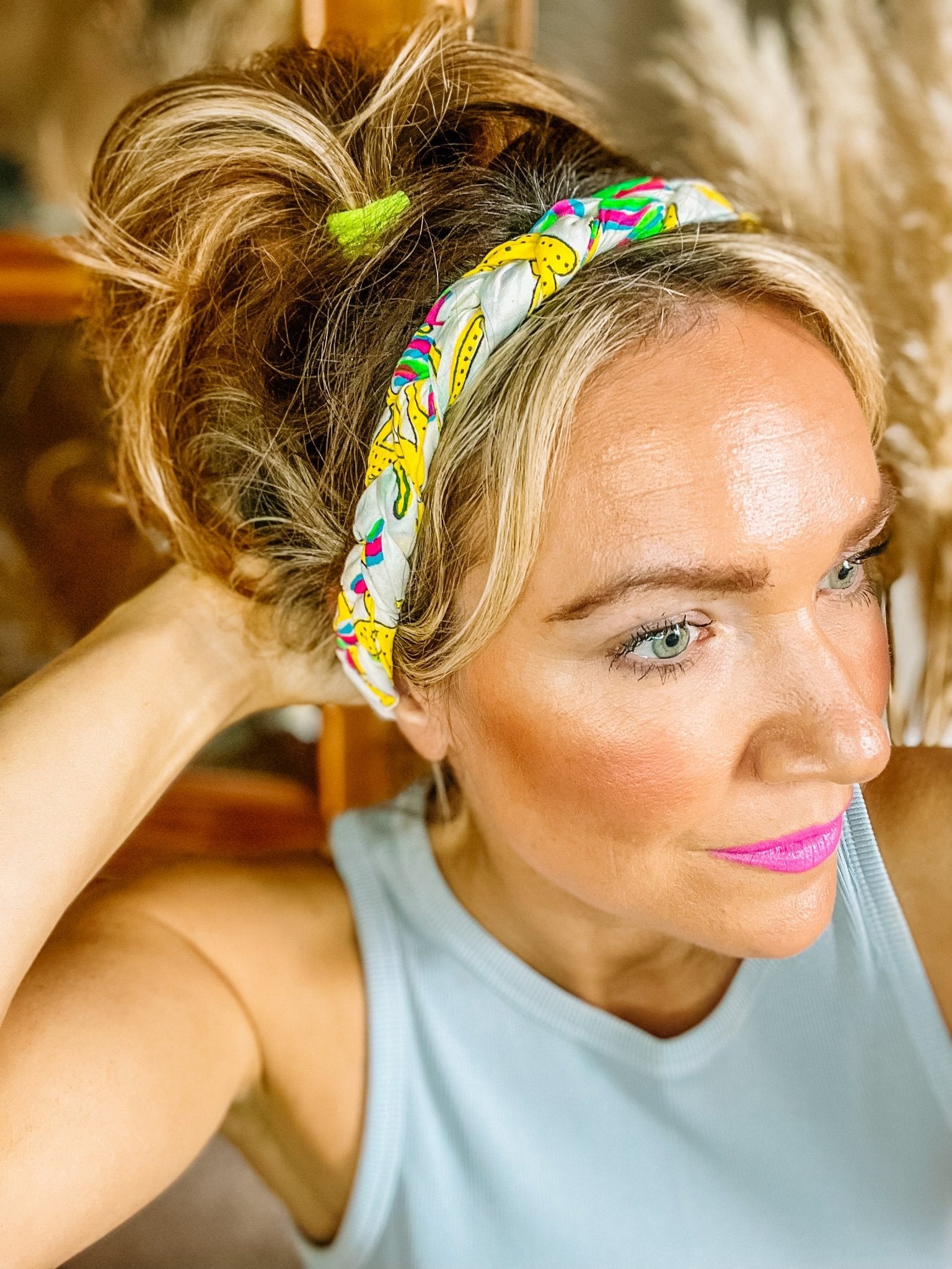 Handmade Block Print Headband | Braided - Bombaby