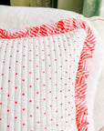 Handmade Quilted Heirloom Cushion - Rahel - Bombaby