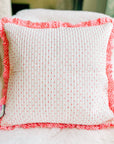 Handmade Quilted Heirloom Cushion - Rahel - Bombaby