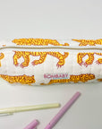 Handmade Quilted Pencil Case - Indian Tiger - Bombaby