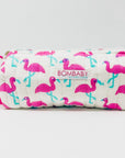 Handmade Quilted Pencil Case - Pink Flamingo - Bombaby