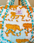 Handmade Quilted Weekend Bag | Indian Tiger - Bombaby