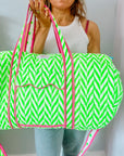 Handmade Quilted Weekend Bag | Neon 🌈 - Bombaby