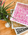 Mother of Pearl Inlay Tray | Pink - Bombaby