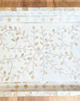 Mother of Pearl Inlay Tray | White Neutral - Bombaby