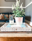 Mother of Pearl Inlay Tray | White Neutral - Bombaby