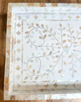 Mother of Pearl Inlay Tray | White Neutral - Bombaby