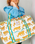 Quilted Large Weekend Bag - Indian Tiger - Bombaby